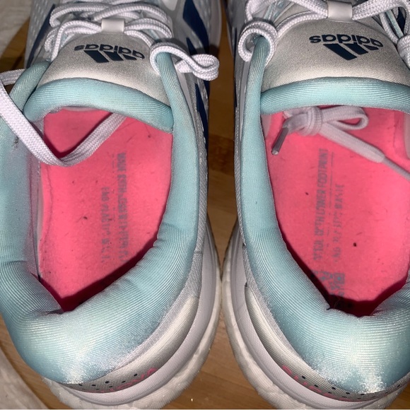 adidas Supernova Running Shoes Women’s Sz 11 White/Wonder Steel/Almost Blue - Picture 8 of 10